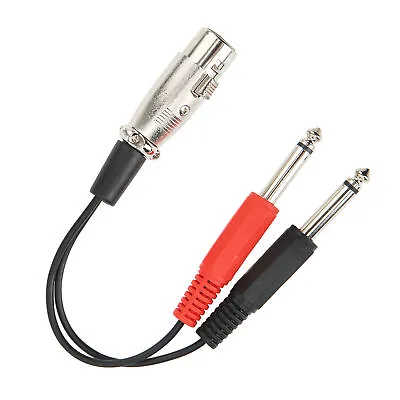 Cables Dual 1/4Inch Male To XLR Female Y Splitter Sound Cable XLR Female To Dual • £5.70