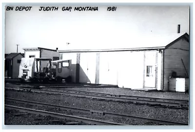 Judith Gap Montana MT Postcard Railroad BD Depot 1981 Vintage RPPC Photo • $29.95