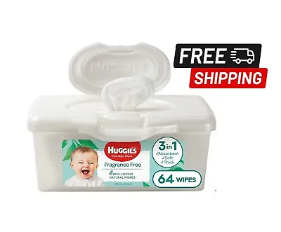 $7.97 • Buy HUGGIES Baby Wipes Fragrance Free Baby Wipes Pop-Up Tubs, 64 Wipes-Fast Shipping
