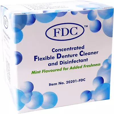 Flexible Denture Cleaner FDC ~ 3 Months Supply ~ Valplast & Other Dental 1 Box 3 • £21.16