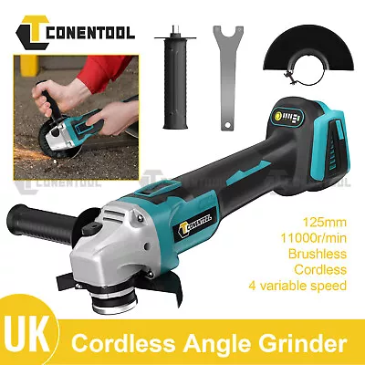 For Makita Battery Cordless Angle Grinder Power Sander 125mm 11000rpm 4 Speed • £24.99