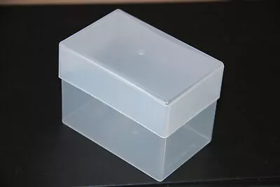 Double Height Clear Business Card Boxes Plastic Holders Craft Container • £12.96