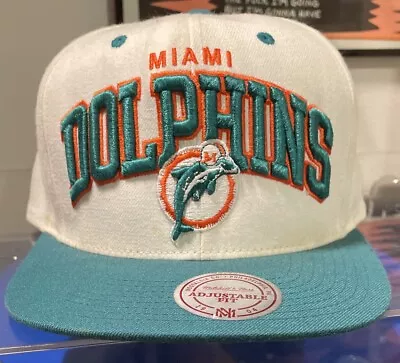 Miami Dolphins Mitchell & Ness Snapback Cap Nfl Hat • $29.99