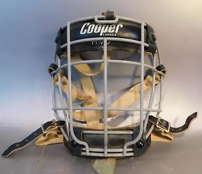 Vintage Oldcooper Hm5 Hockey Goalie Maskface Cage With Original Strapvg • $65.35