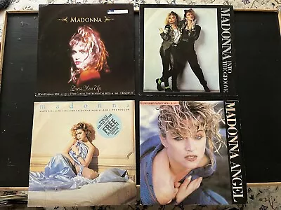 4 Madonna 12  Singles  Into The Groove  Dress You Up  Angel  Material Girl • $7.46