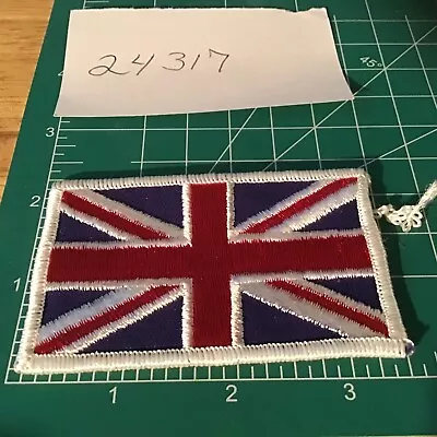 UNITED KINGDOM FLAG PATCH UNION JACK FLAG EMBROIDERED UK GREAT BRITTAIN White • $5.29