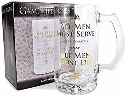 Game Of Thrones - Glassware - Game Of Thrones Glass Tankard - All Me (US IMPORT) • £29.51