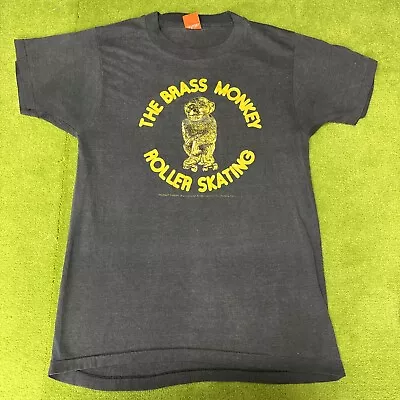 Vintage Brass Monkey Roller Skating Tshirt Beastie Boys Fans! Large Black • $50