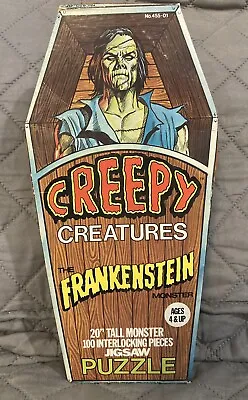 Vintage 1974 Creepy Creatures Frankenstein Monster Puzzle Complete H-G Toys Inc • $41.99