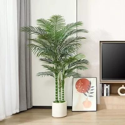 Fopamtri Artificial Areca Palm Tree 150cm Indoor Plants Large Fake Tropical Palm • £35.99