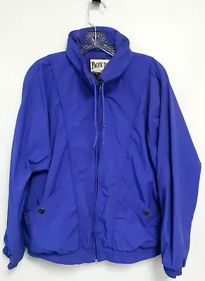Pacific Trail Jacket Coat M Removable Hood Pockets Full Zip Royal Blue Medium • $16.80