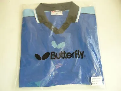 Butterfly PROPELL-1 Tischtennistrikot Table Tennis T-Shirt Size: M Blue/Black • £12.84