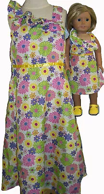 Size 4 This Matching Girl And Doll Dress Rocks Look And See • $15.95