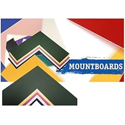 Daler-Rowney Mount Board 10 Sheets  White Core Assorted Colours Size 81.5x120cm • £24.95