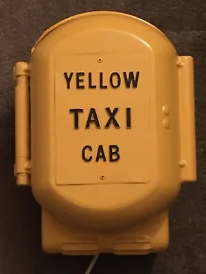 Vintage  YELLOW CAB TAXI  Call Box Telephone Old Phone Pacific Bell Transit • $525