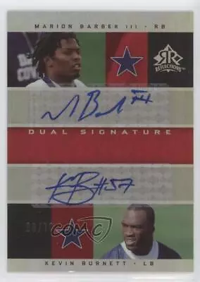 2005 Upper Deck Reflections /70 Kevin Burnett Marion Barber III Rookie Auto RC • $52