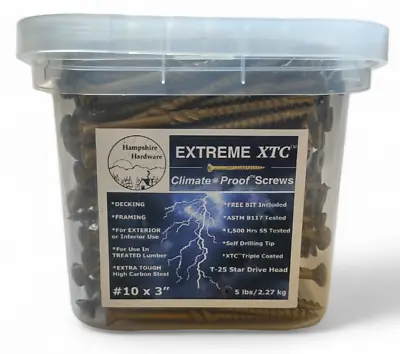 XTC™ Climate Proof™ Decking And Framing Screws #10 X 3  • $32.99