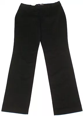 Womens MERONA Modern Fit Slim Leg Stretch Black Pants Size 6 (31X32) NEW • $14.39