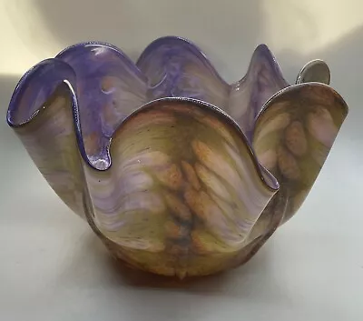 Vitrix Art Glass Bowl Created By Thomas Kelly • $100