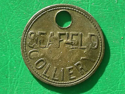 Seafield Colliery Scotland Brass Embossd NCB Pit Check Miners Mining Token Tally • £6.99