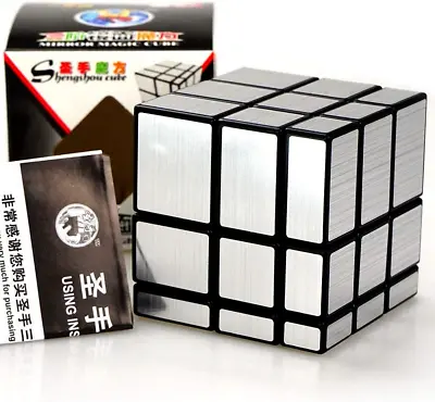 New 3x3x3 Shengshou Mirror Bump Magic Cube Twisty Puzzle Ultra-smooth Silver • $10.58