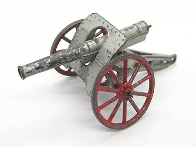 5C Toy Army Artillery Cannon Armored Front Red Wheels WWI Type Firing Spring • $24.99