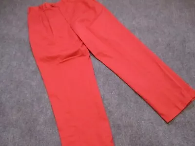 Tommy Hilfiger Pants Men's 36x32 Pleated Cuffed Khaki Chino Dark Pink Trouser • $29.99