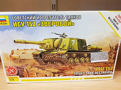 5026 Zvezda 1:72 Scale Soviet Tank Destroyer ISU-152 • £10