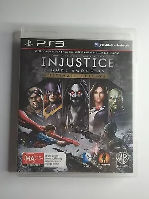 Injustice Gods Among Us Ultimate Edition (PS3 2013)  - Free Domestic Postage  • $16.97