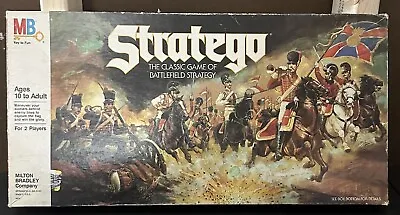 Vintage Stratego Board Game 1986 By Milton Bradley! NEAR COMPLETE! MISS 4 PIECES • $21.99