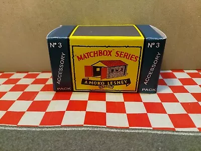 Matchbox Moko Lesney Garage Accessory Pack No.3 EMPTY Repro Box Only NO GARAGE • $7.50