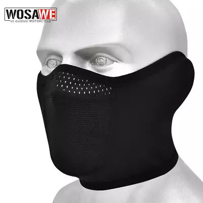 WOSAWE Winter Motorcycle Half Face Cover Thermal Fleece Mouth-muffled Ear Warmer • $8.88