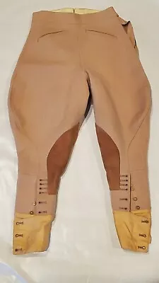 RARE VINTAGE EQUESTRIAN 1940's 1950's WOOL JODHPURS BREECHES PANTS WAIST 25-26  • $75