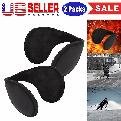 2 Pcs Ear Muffs Warmers Fleece Winter Ear Earwarmer Mens Womens Behind The Head  • $6.60