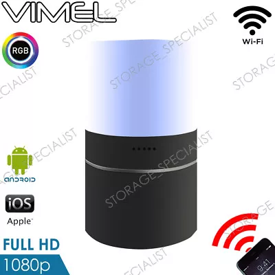 Wireless Security Camera Home Room Smart Cam LED Lamp WIFI Spy Hidden • $209