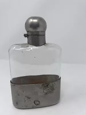 Vintage Germany Hip Flask Pewter • $26.60