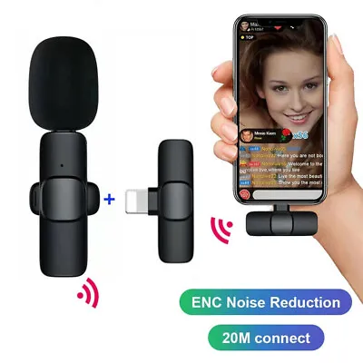 Lavalier Microphone Wireless Audio Video Recording Mini Mic For Android Phone I • $5.32