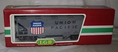 LGB No. 46760 UP Union Pacific 2 Bay Covered Hopper Car - G Scale In Box • $59.99