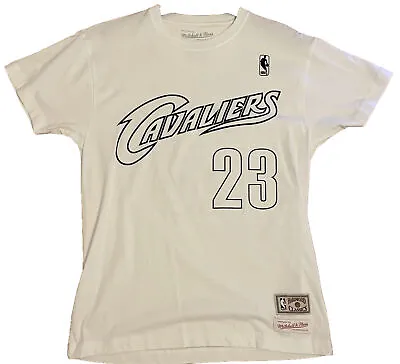 Mitchell And Ness Hardwood Lebron James Cleveland Cavaliers White T-shirt (S) • £11.95