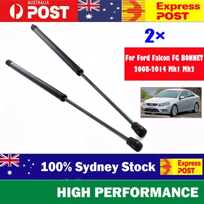 Bonnet Gas Struts For Ford Falcon FG 2008 09 10-2014 Mk1 Mk2 XT XR6 XR8 Inc UTE • $24.89