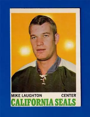 1970-71  Opc  # 74  ** Mike Laughton **   California Golden Seals  -  Near/mint • $3.63