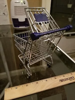 Miniature Chrome Shopping Cart Well Made Replica • $9.99