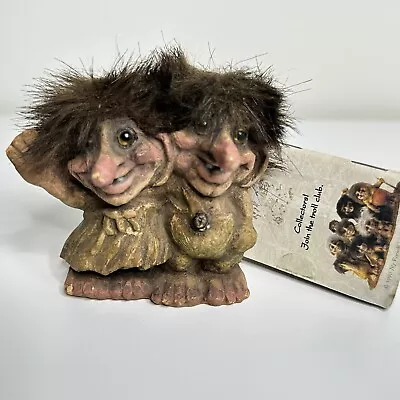 NyForm Troll Couple #263 Made In Norway Vintage 1977 • $34.99