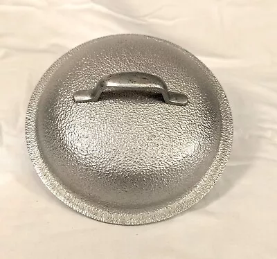 VTG Pot Lid Silver Seal Century Hammered Cast Aluminum 8.25” Dia Replacement Pc • $14