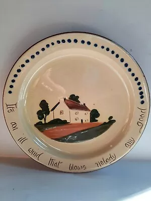 Vintage England Devon Motto Ware 8.25  Plate • $15.99