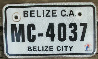 BELIZE CITY BELIZE Expired 2015 Motorcycle License Plate - MC-4037 • $39.99