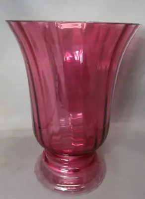 Vintage Cranberry Glass Vase • $10