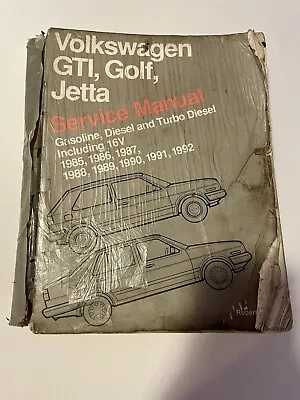 Bentley VW GTI Golf Jetta Service Manual 1985-1992 Repair Book OEM • $45