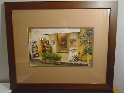 Vintage Framed French Street Print 18.5  X 22.5  • $44.99