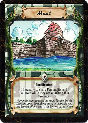 Moat - Obsidian Edition - Legend Of The Five Rings CCG • $1.07